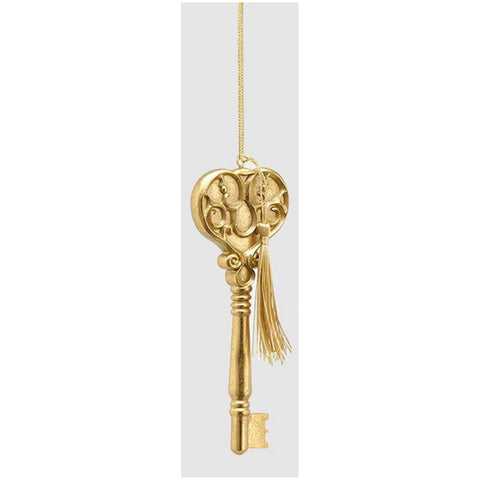 EDG Keys to hang golden Christmas decoration H19 cm 3 variants (1pc)