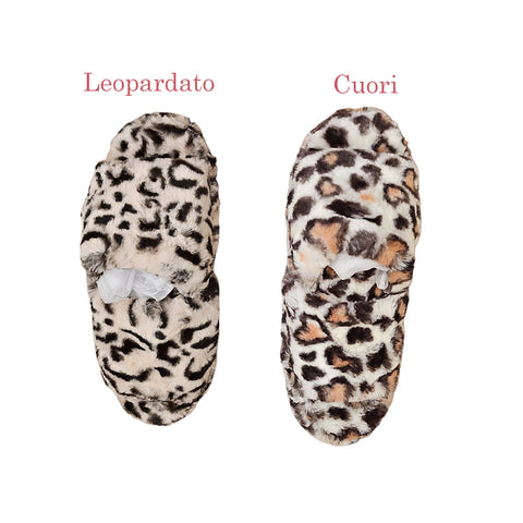 L'Atelier 17 Shabby Chic "Feeling" leopard slippers 2 variants