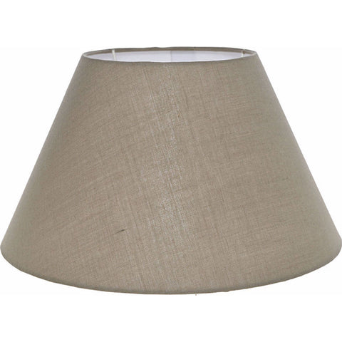 INART Cappello Paralume per lampada in tessuto beige scuro E27 30x30x18 cm