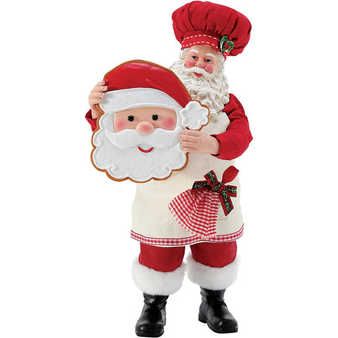 Department 56 Possible Dreams Resin Santa Claus with biscuit