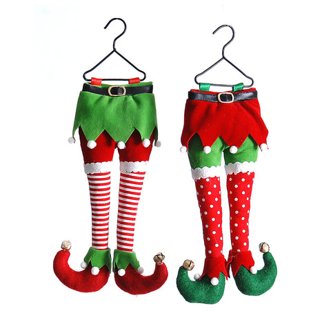 VETUR Christmas decoration half-length elf legs for Christmas tree H25cm