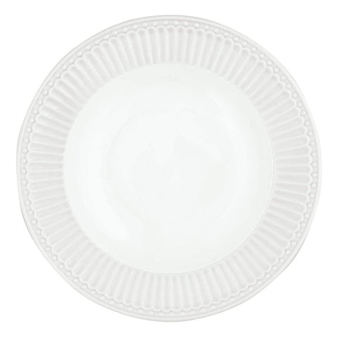 GREENGATE Deep plate ALICE white Ø21,5 cm STWDPLAALI0106