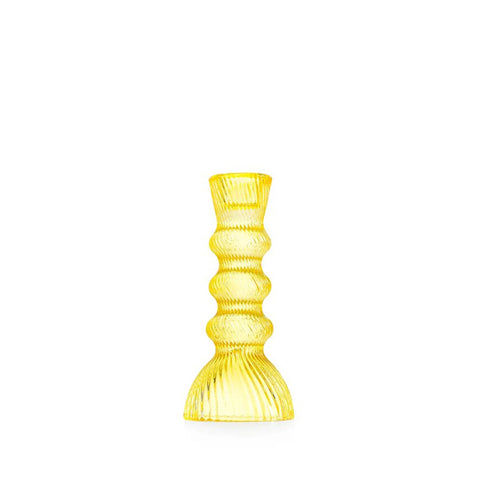 Emò Italia Candeliere piccolo in vetro "Marrakech" 7xh15,5 cm 4 varianti (1pz)