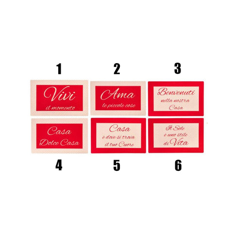 TISSU NUAGES Tapis caoutchouté Tapis de cuisine de Noël coton rouge 50x80 cm