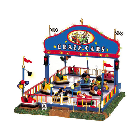 LEMAX Build Your Own Carousel Village Crazy Cars for Musical Christmas Village 4.5V