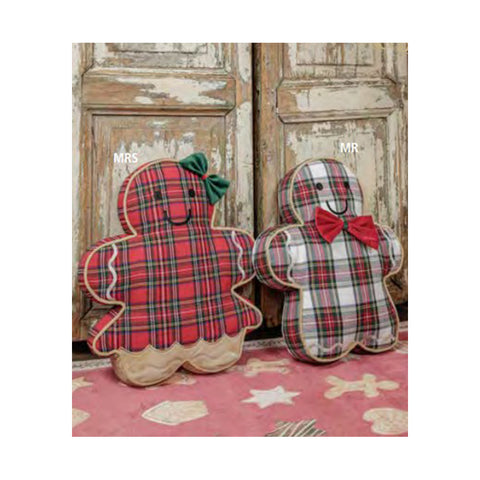 L'Atelier 17 Gingerbread Man in tartan "Families MR&amp;MRS" 2 variants (1pc)