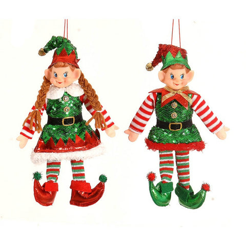 VETUR Christmas decoration Santa's Elf 2 variants him and her 25 cm