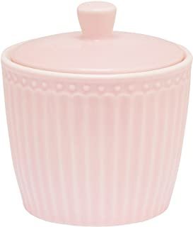GREENGATE Pink porcelain sugar bowl ALICE with lid 9x9.5cm STWSUGAALI1906