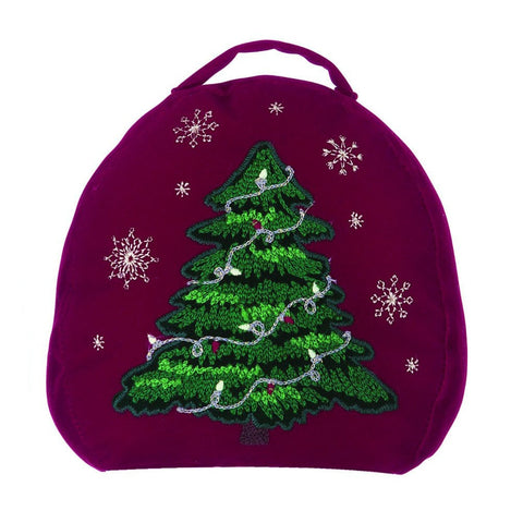 BLANC MARICLO Cale-porte de Noël avec sapin et casse-noisette 20x20x10 cm A29490