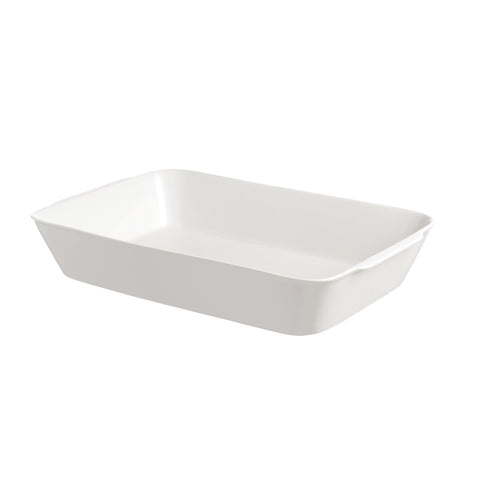 WHITE PORCELAIN Rounded rectangular tray ANGHIARI 35x22xH 5 P500150135