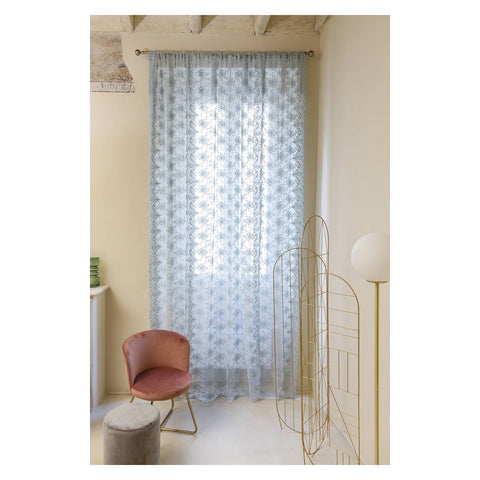 CHEZ MOI Panel curtain in white arabesuqe lace made in Italy L 220 H 300 cm