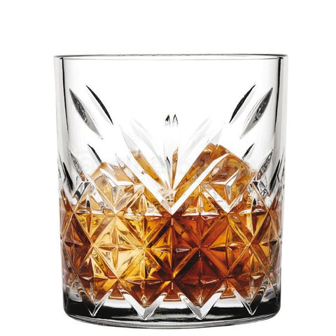 ORCHIDEA MILANO Set de 6 gobelets à whisky verre transparent TUMBLER DIAMOND 230 ml