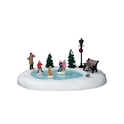 LEMAX Ice Rink Silly Situation build your own village 29.3 x 20.2 x 13.3h cm