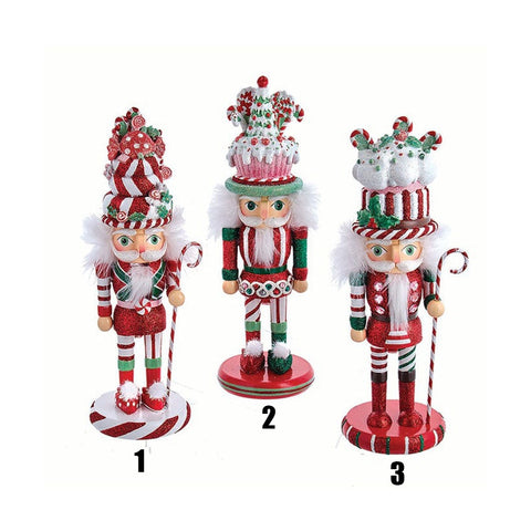 KURTADLER Nutcracker Christmas figurine with wooden sweets 3 variants H25.5 cm
