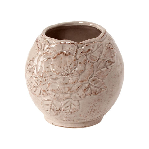 VIRGINIA CASA Vaso porta scopino accessori bagno in ceramica H15 cm F244AB-1@GC