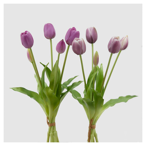EDG Enzo de Gasperi Tulipe artificielle pour décoration, bouquet de 5 tulipes 2 Variantes